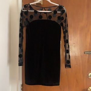 Vintage velvet black mini